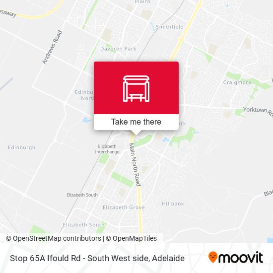Stop 65A Ifould Rd - South West side map