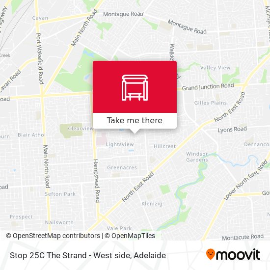 Stop 25C The Strand - West side map