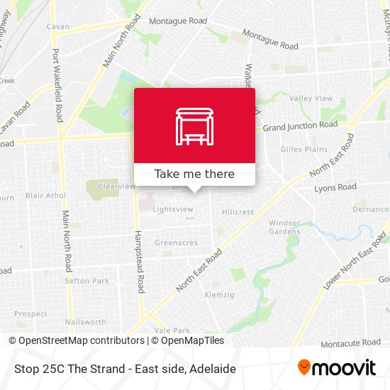Stop 25C The Strand - East side map