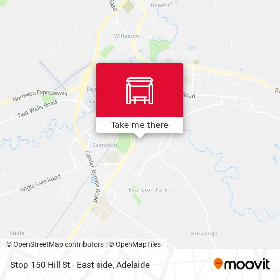 Stop 150 Hill St - East side map