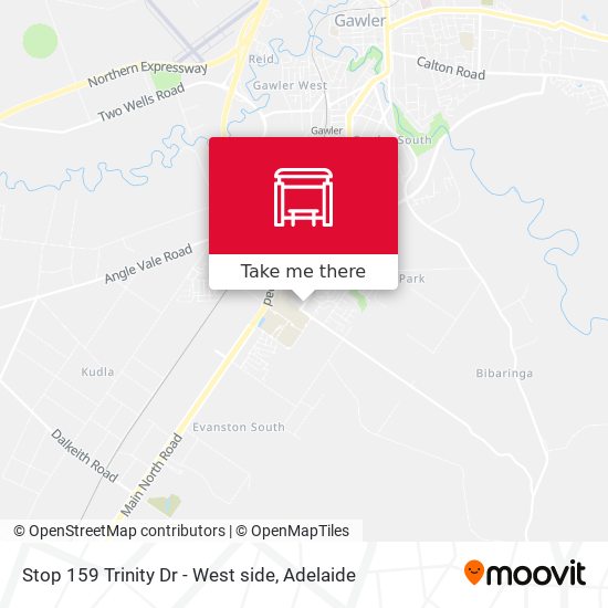 Stop 159 Trinity Dr - West side map