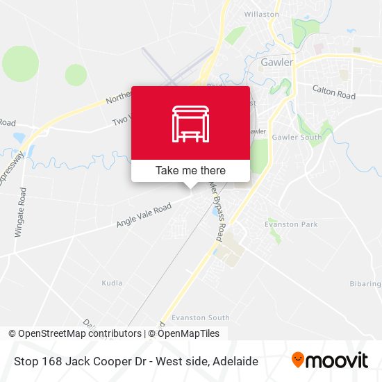 Stop 168 Jack Cooper Dr - West side map
