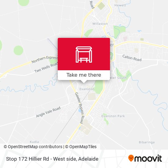 Stop 172 Hillier Rd - West side map