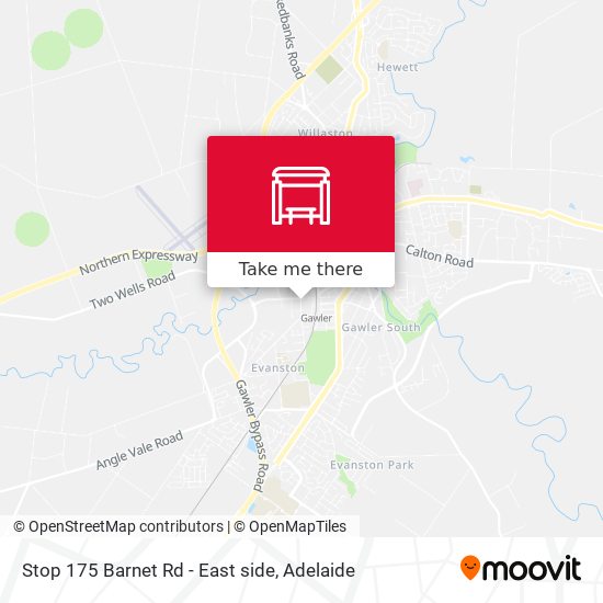 Stop 175 Barnet Rd - East side map
