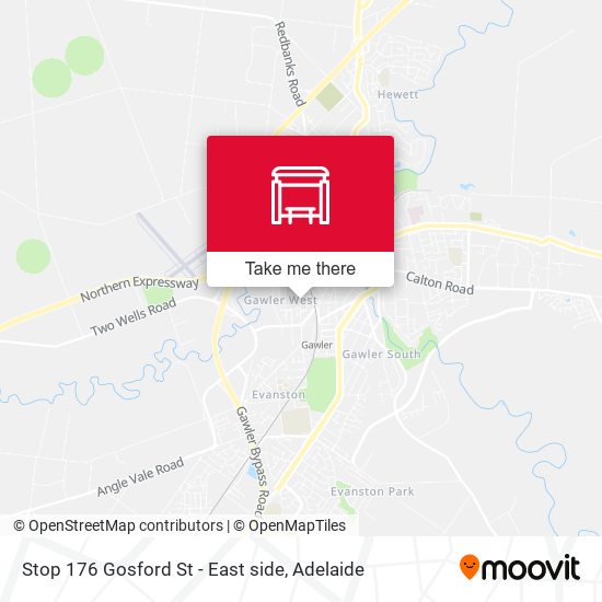 Stop 176 Gosford St - East side map