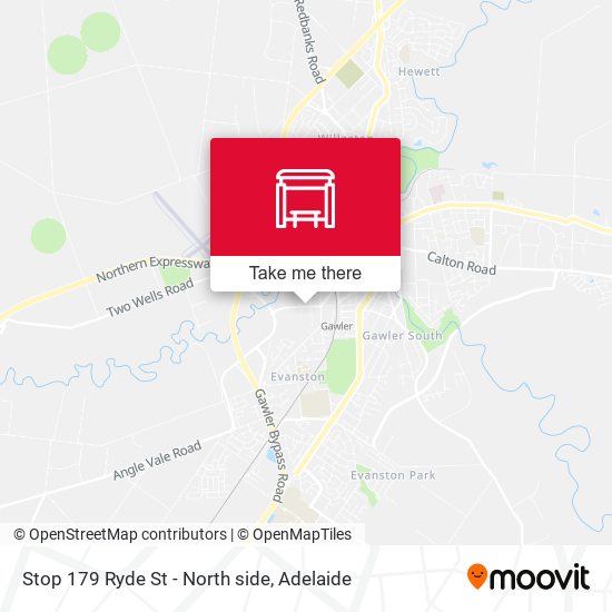 Stop 179 Ryde St - North side map
