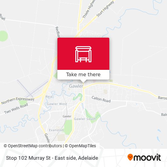 Stop 102 Murray St - East side map