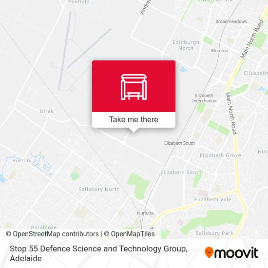 Mapa Stop 55 Defence Science and Technology Group