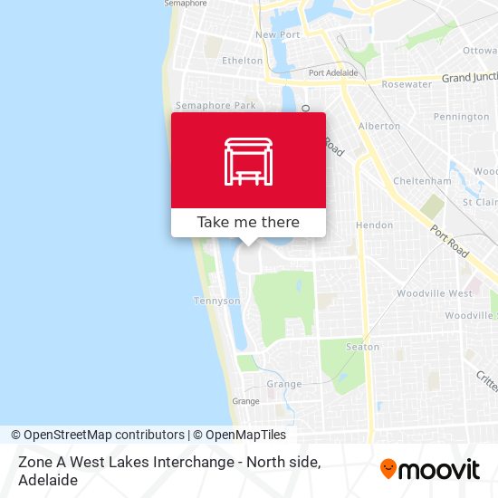 Zone A West Lakes Interchange - North side map