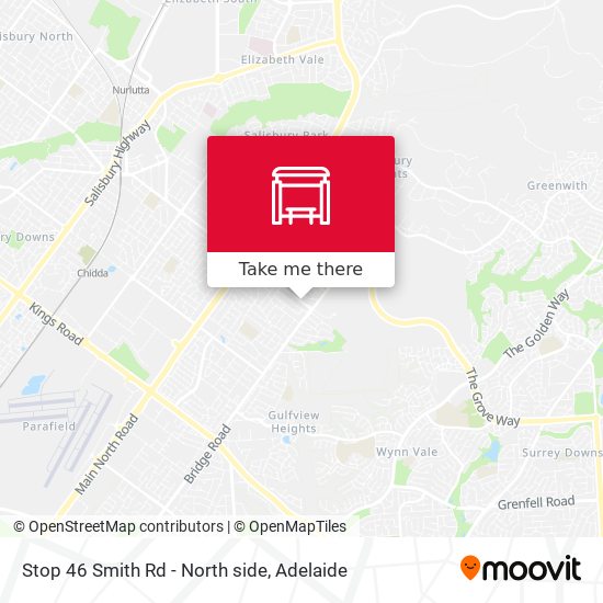 Stop 46 Smith Rd - North side map