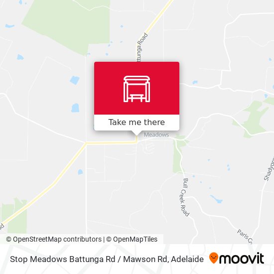 Stop Meadows Battunga Rd / Mawson Rd map