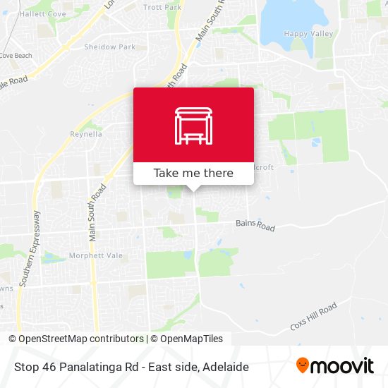 Stop 46 Panalatinga Rd - East side map