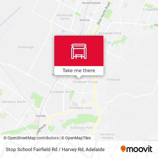 Stop School Fairfield Rd / Harvey Rd map