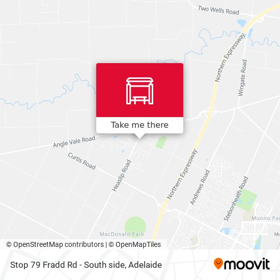 Stop 79 Fradd Rd - South side map