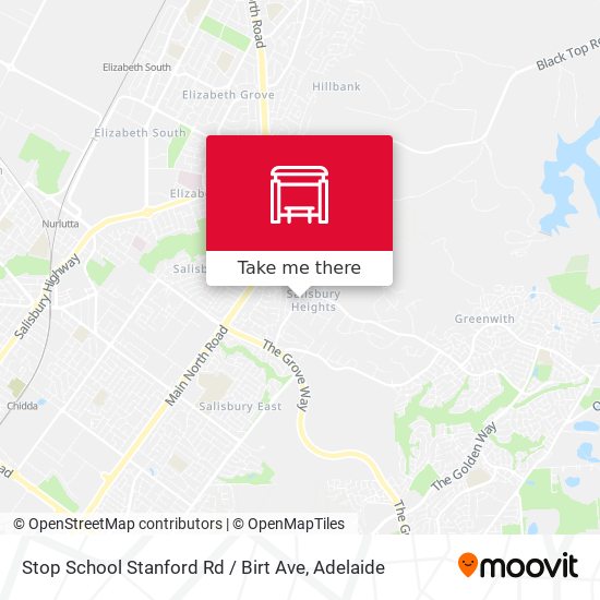 Stop School Stanford Rd / Birt Ave map