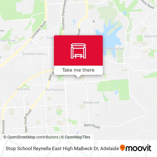 Stop School Reynella East High Malbeck Dr map