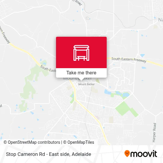 Mapa Stop Cameron Rd - East side