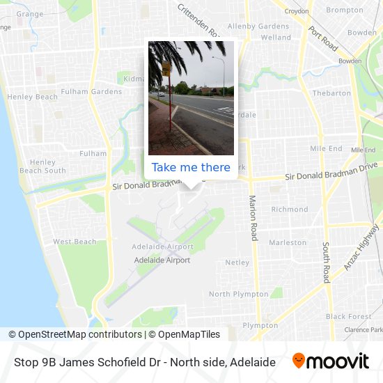 Mapa Stop 9B James Schofield Dr - North side