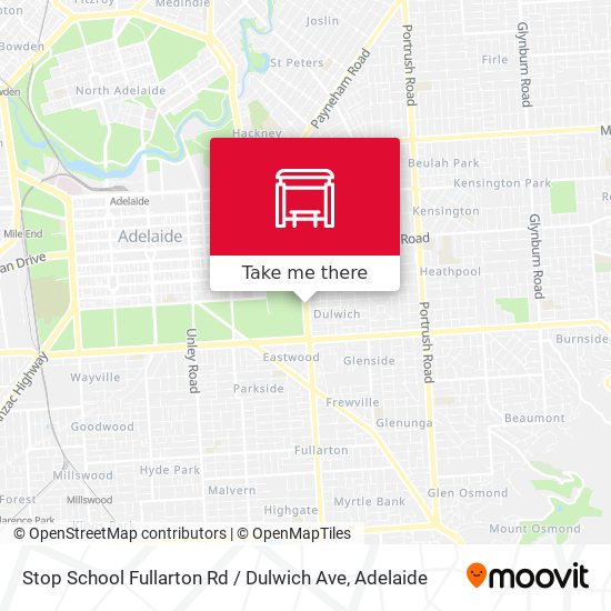 Stop School Fullarton Rd / Dulwich Ave map
