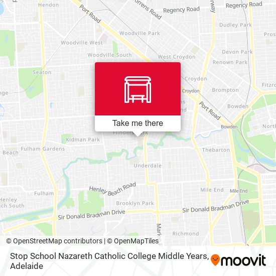 Stop School Nazareth Catholic College Middle Years map