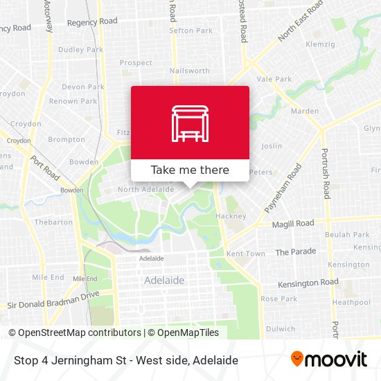 Stop 4 Jerningham St - West side map