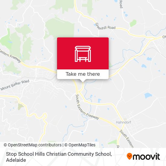 Stop School Hills Christian Community School map