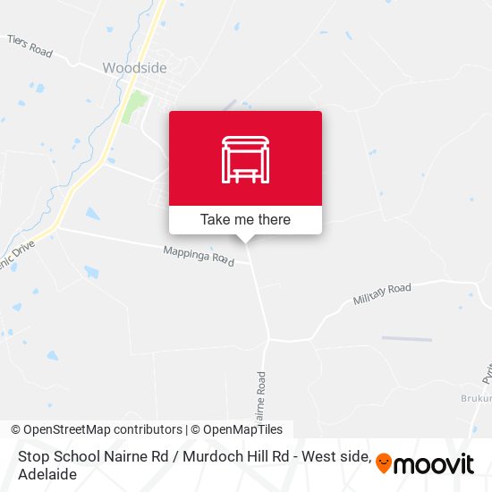 Stop School Nairne Rd / Murdoch Hill Rd - West side map