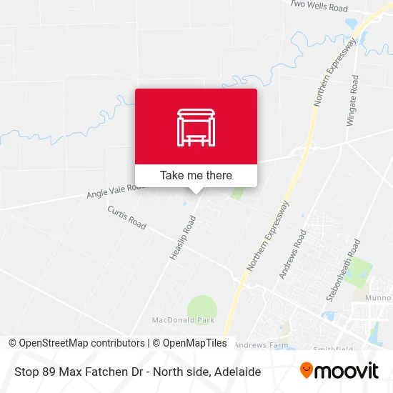 Mapa Stop 89 Max Fatchen Dr - North side