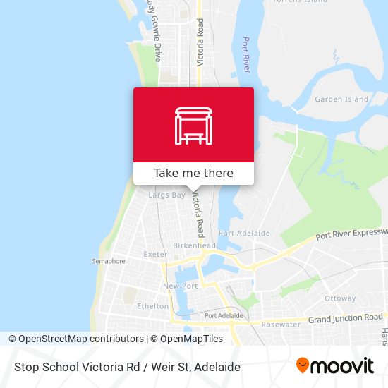 Stop School Victoria Rd / Weir St map