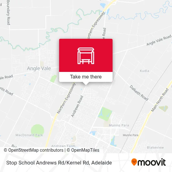 Mapa Stop School Andrews Rd / Kernel Rd