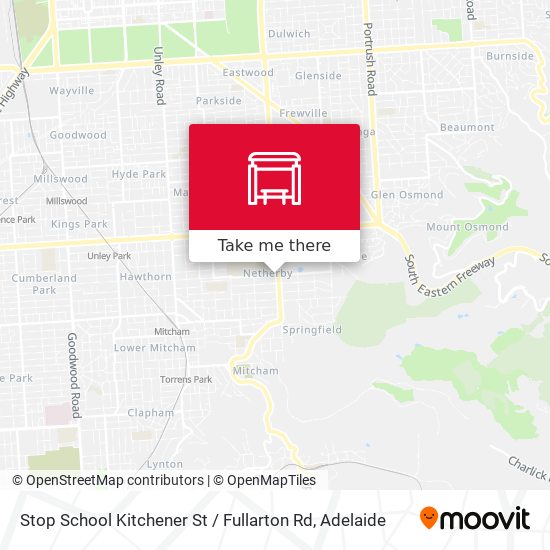 Stop School Kitchener St / Fullarton Rd map