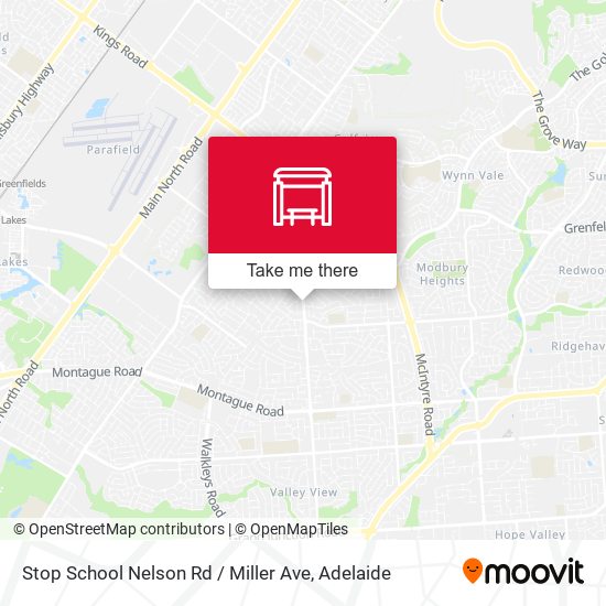 Stop School Nelson Rd / Miller Ave map