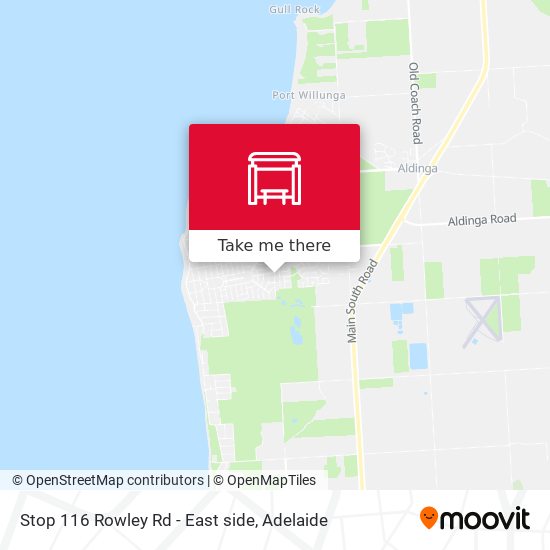 Stop 116 Rowley Rd - East side map