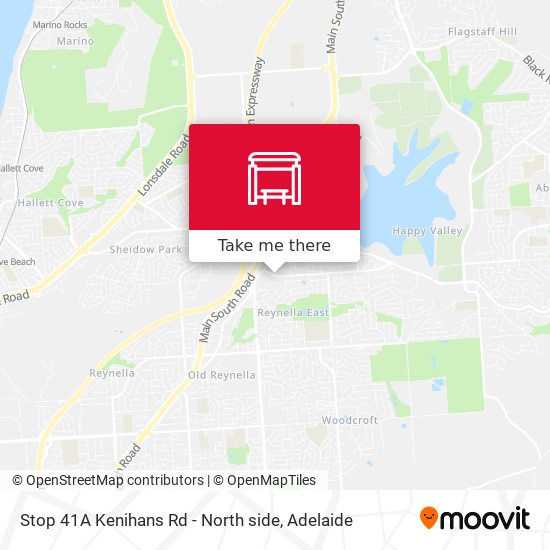 Stop 41A Kenihans Rd - North side map