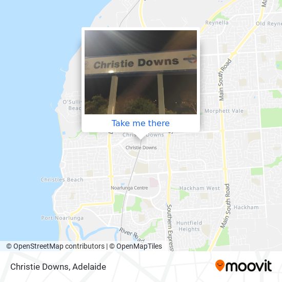 Christie Downs map