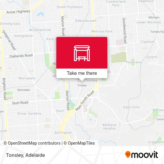 Mapa Tonsley