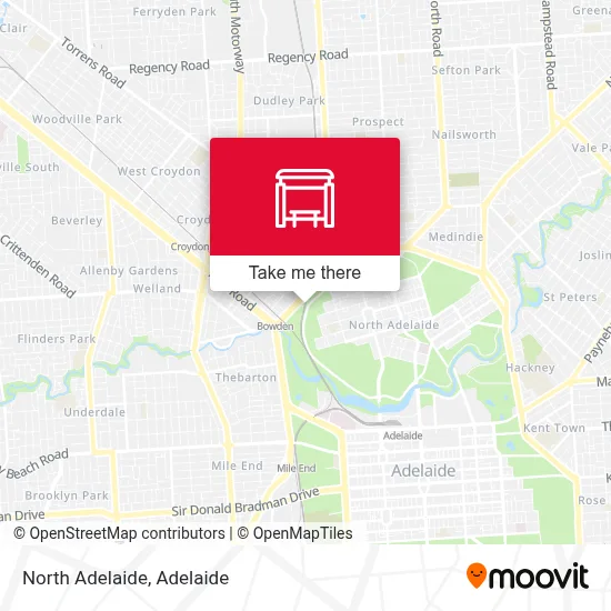 Mapa North Adelaide