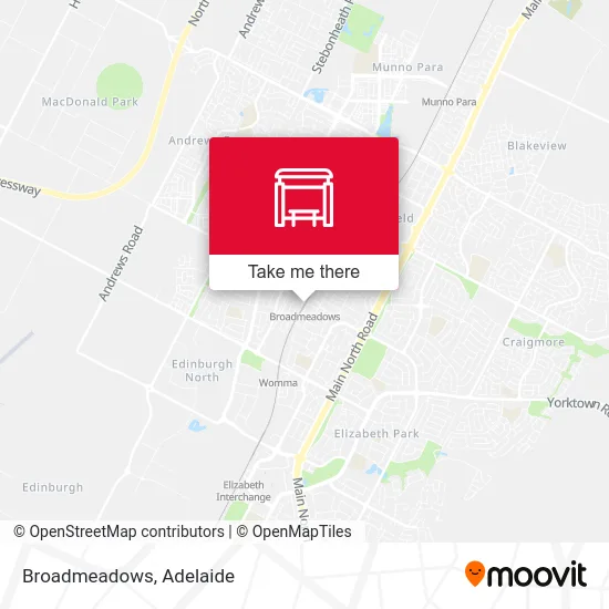Mapa Broadmeadows