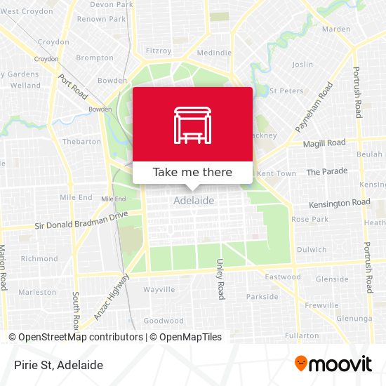 Pirie St map