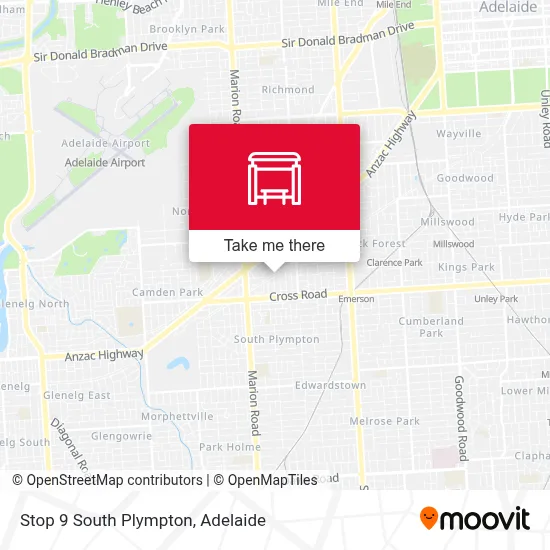 Mapa Stop 9 South Plympton