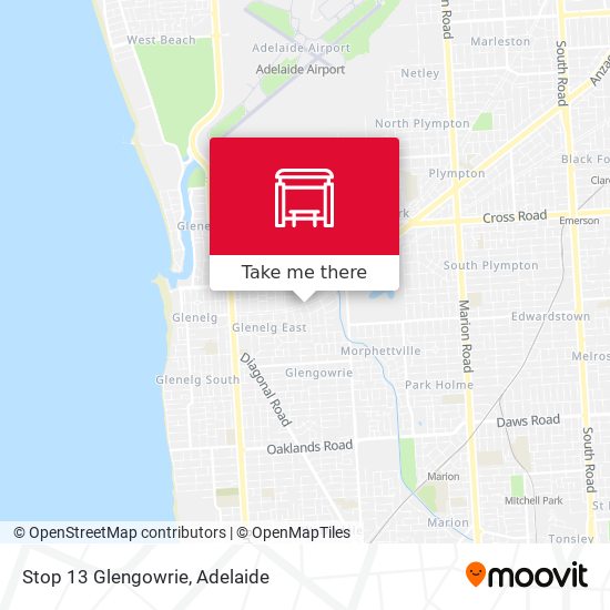 Stop 13 Glengowrie map