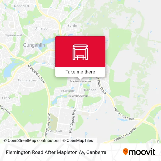 Mapa Flemington Road After Mapleton Av