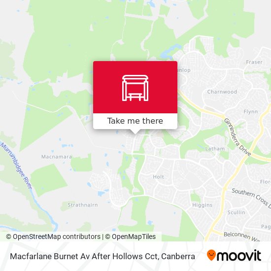 Macfarlane Burnet Av After Hollows Cct map