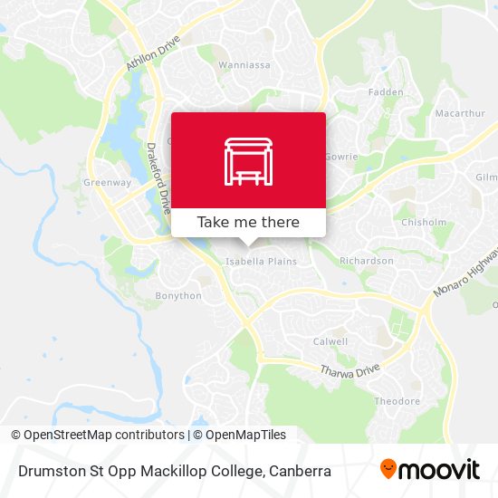 Drumston St Opp Mackillop College map