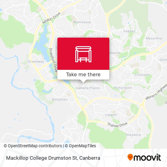 Mapa Mackillop College Drumston St