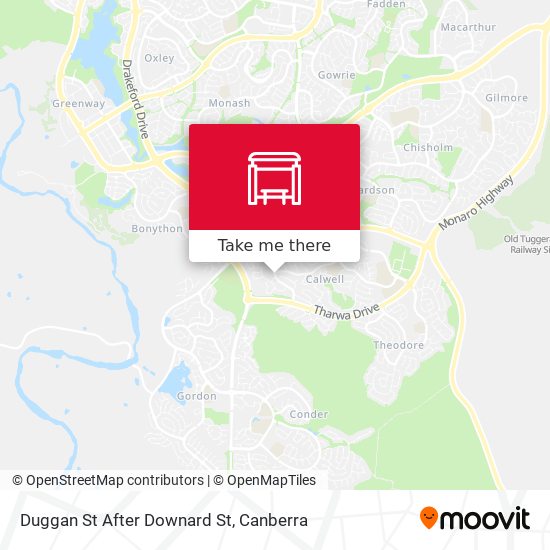 Mapa Duggan St After Downard St