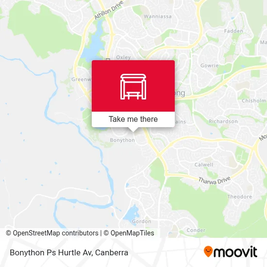 Mapa Bonython Ps Hurtle Av