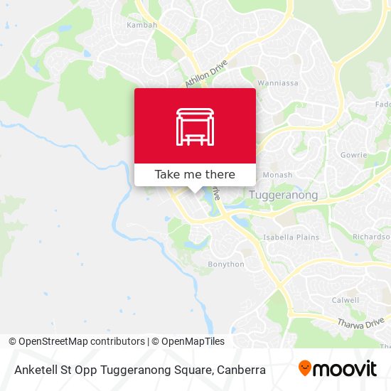 Mapa Anketell St Opp Tuggeranong Square