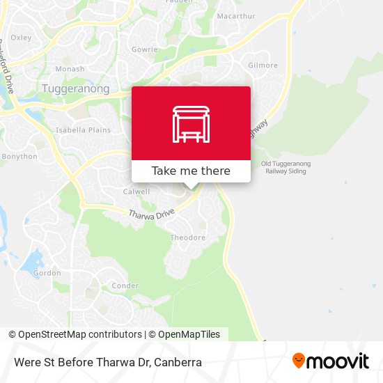 Were St Before Tharwa Dr map