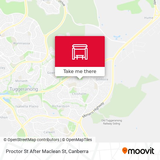 Proctor St After Maclean St map